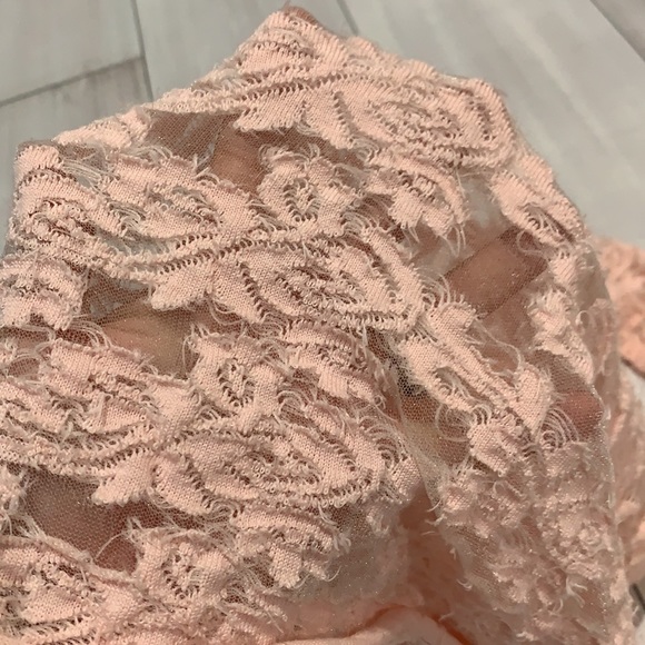 Free people sheer pink boho top - Picture 17 of 17